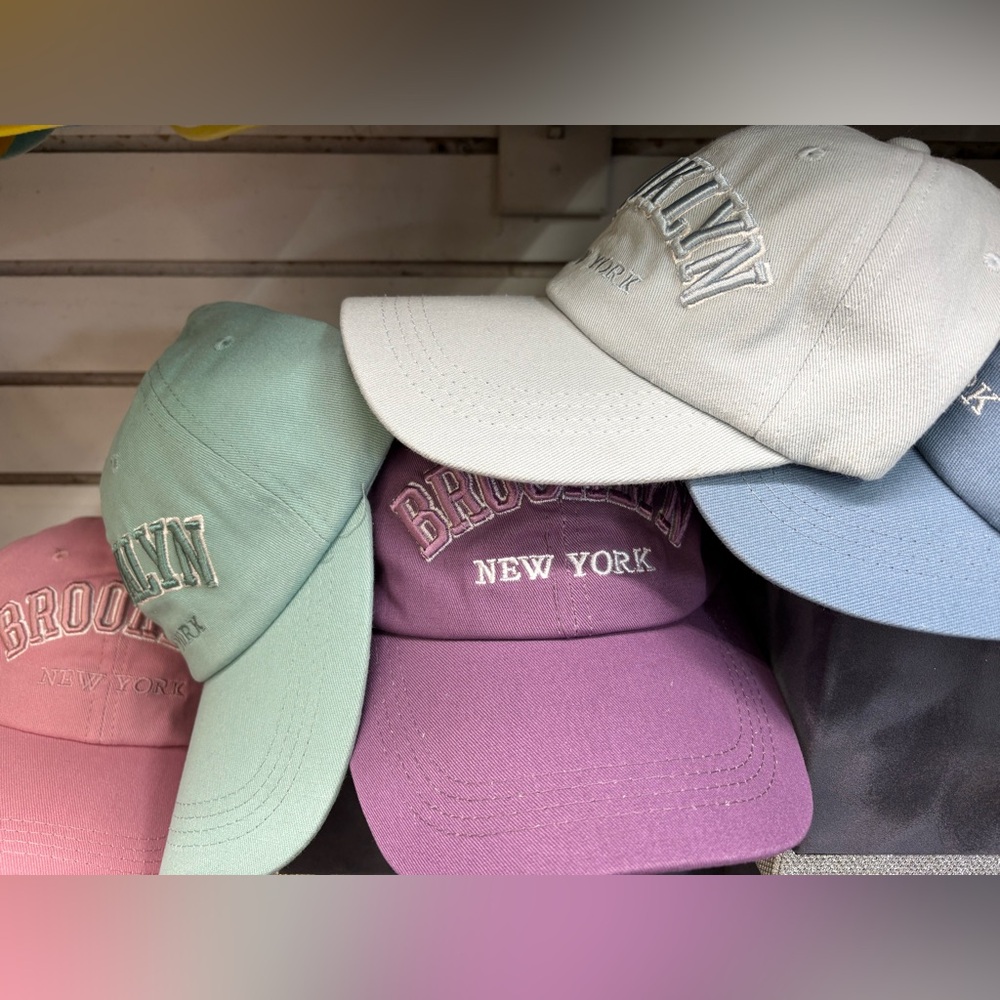 BROOKLYN 1625 or New York City baseball caps. Adjustable. Choice of 1